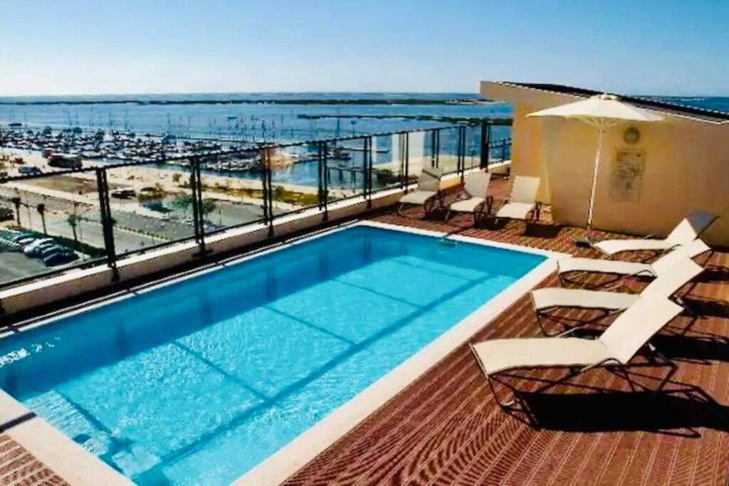 Olhao 3 Bedroom With Rooftop Pool, Marina Village Luaran gambar
